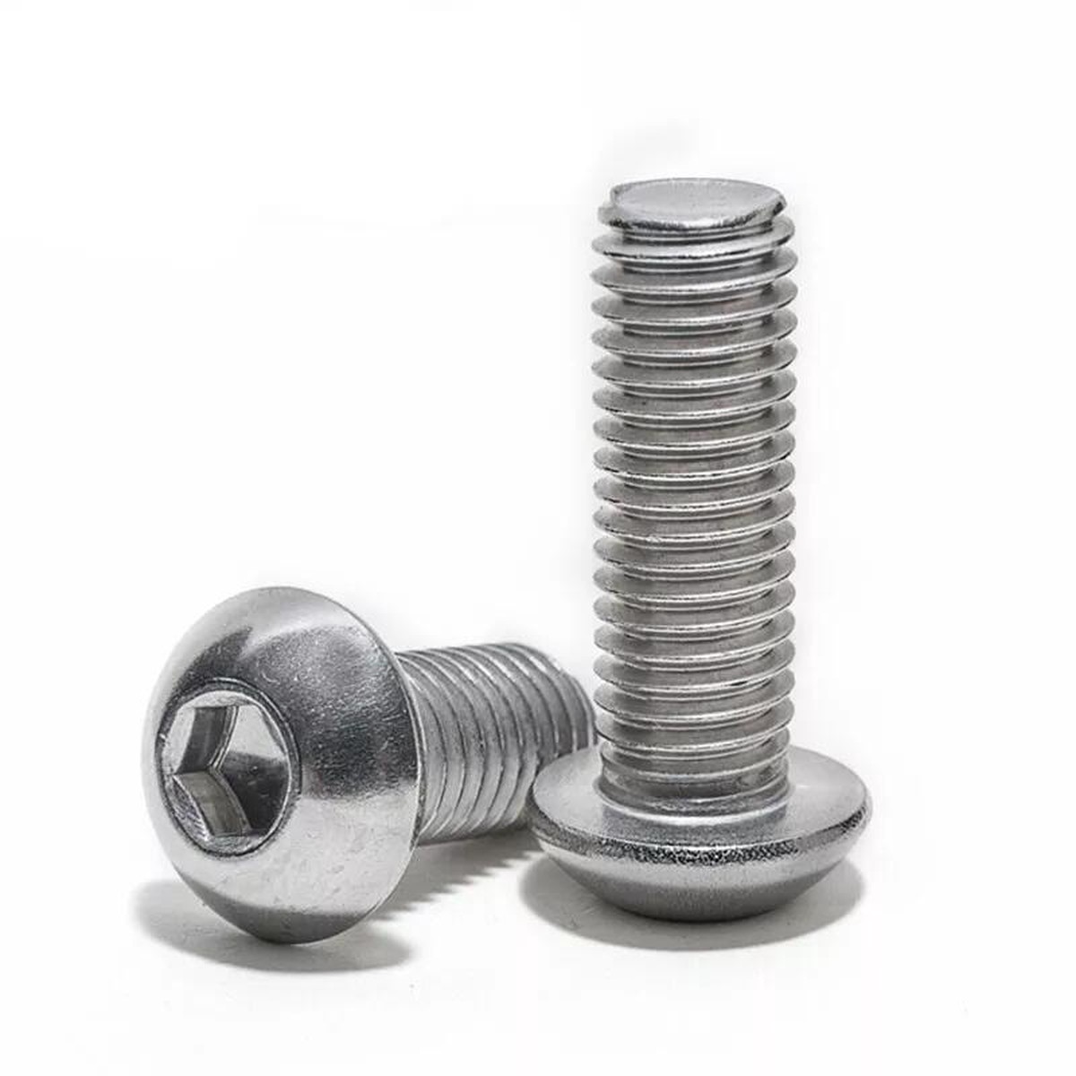 M8 x 1.25 Length 75mm Allen Button Head Thread Bolt 5 Pcs