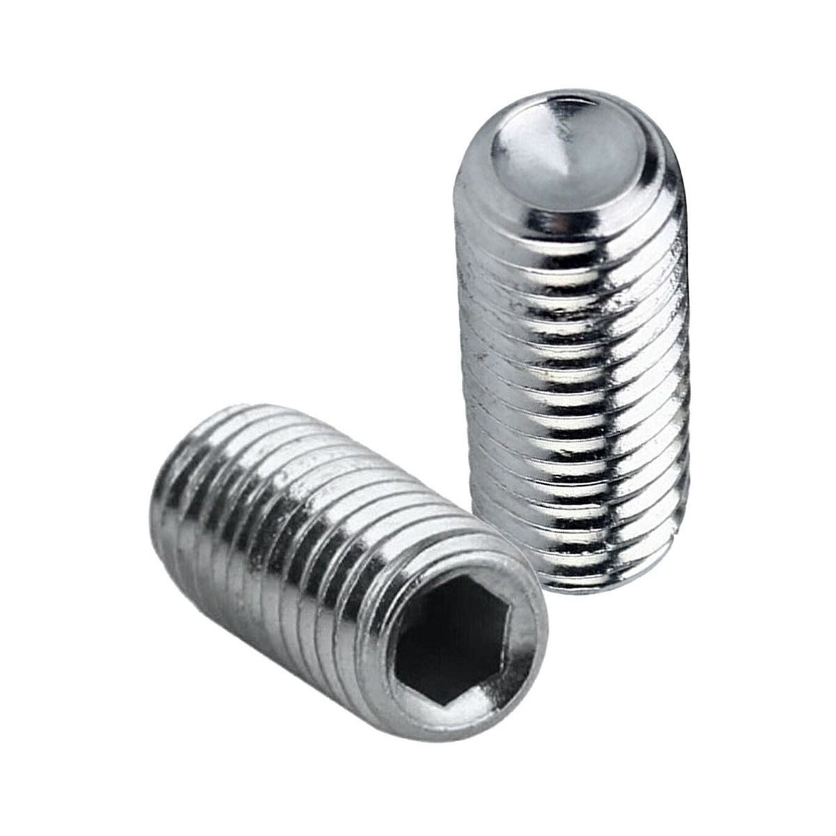 #10-24 x 1/4" Unified Cup Point Socket Set / Grub Screws Stainless Steel 20 Pcs
