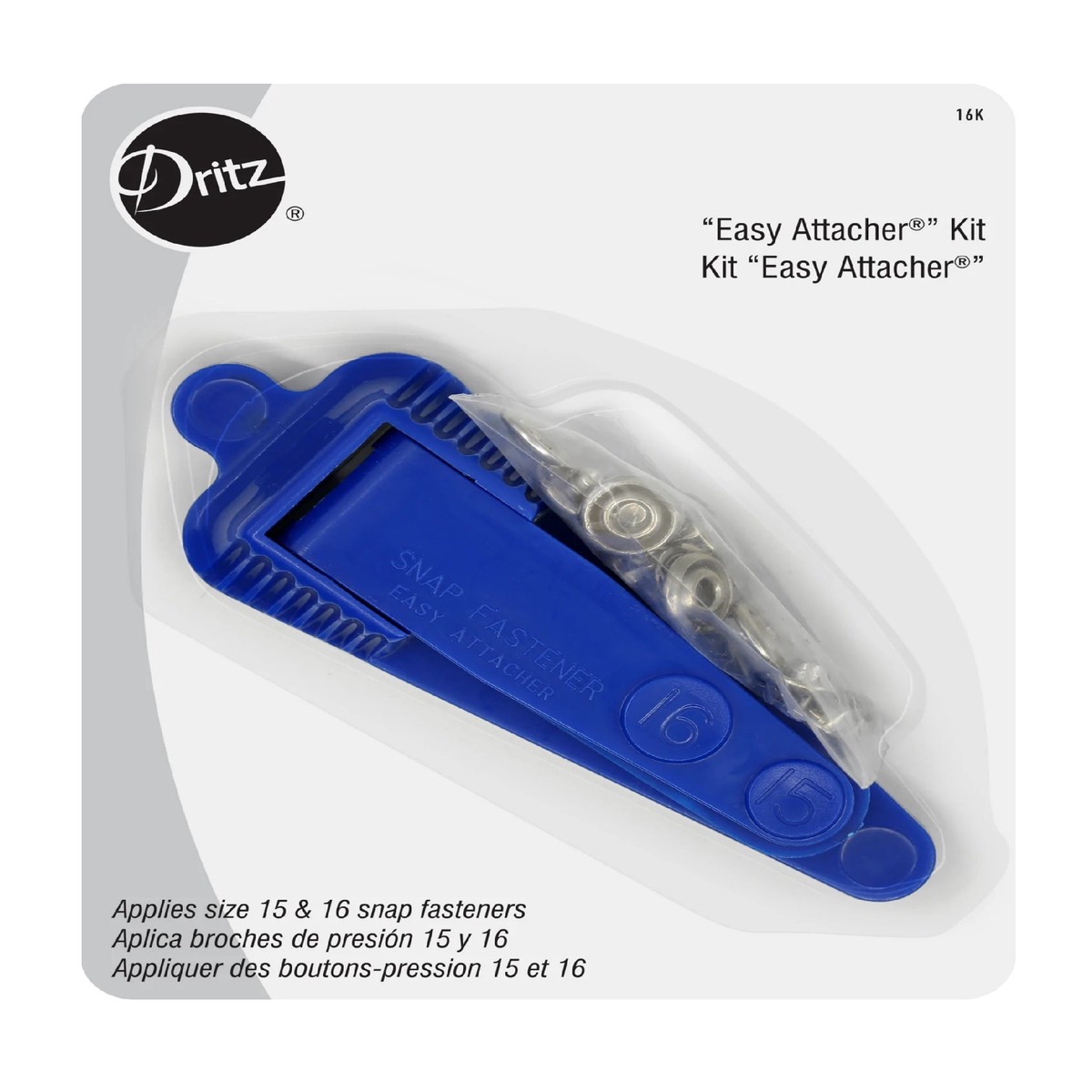 "EASY ATTACHER" KIT FOR SNAP FASTENERS For Sewing