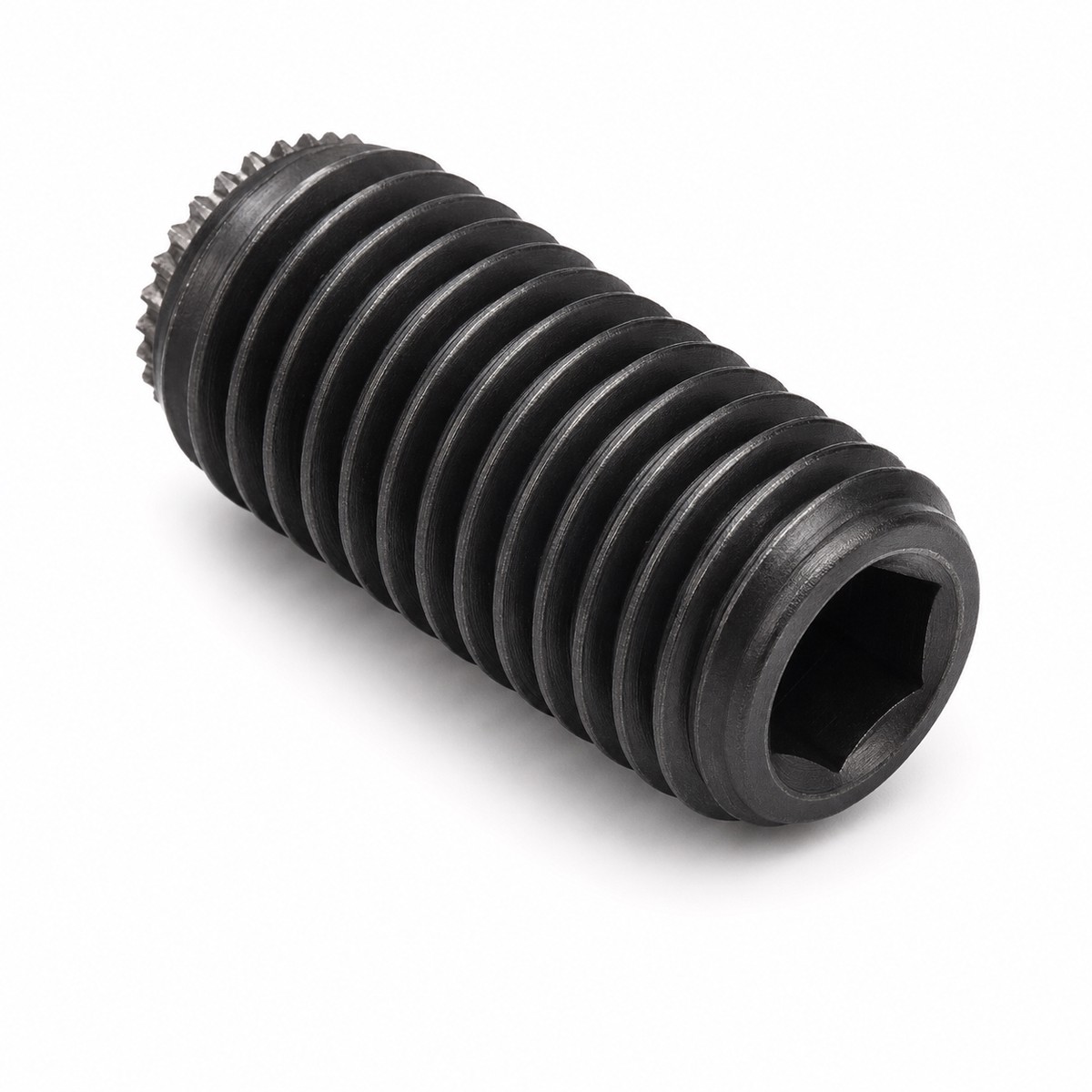 #1-8 X 2" Knurled Cup Point Socket Set Screws | Alloy Steel (10 / Pkg.)