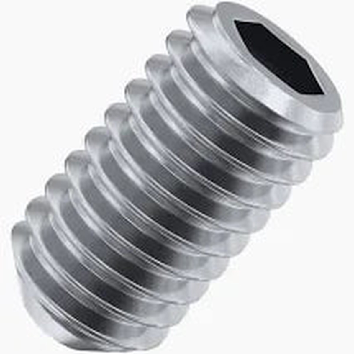 #1-8 X 2 1/2" Cup Point Socket Set Screws | 18/8 Stainless Steel (10 / Pkg.)