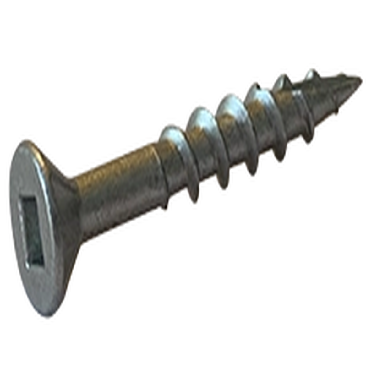 #10 X 1 1/2" Deck Screws | Flat Head Square Drive Type 17 Point | Steel Zinc & Bake (3000 / Pkg.)