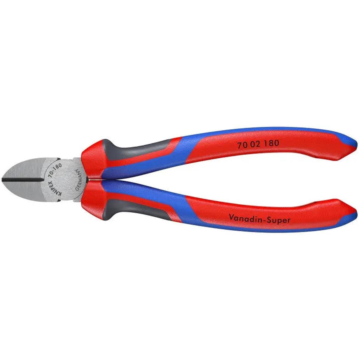 Knipex Diagonal Cutter, 7-1/4 in - KN 70 02 180