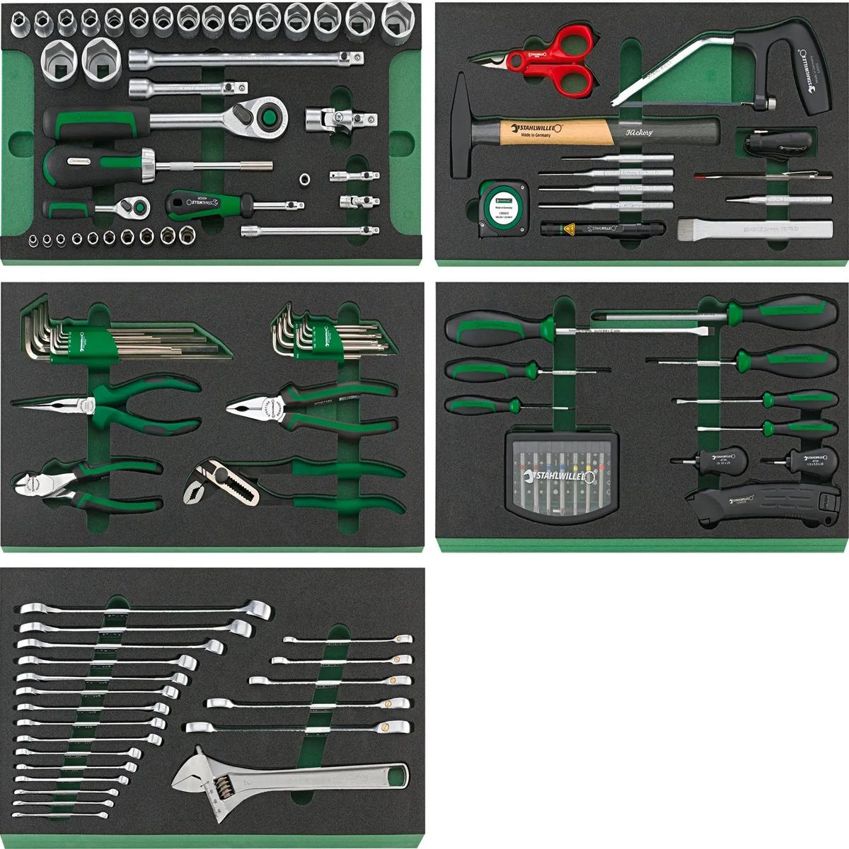 Stahlwille Set of 159 Assortment Tools with TCS Insert and Tool Trolley - ST 97842804
