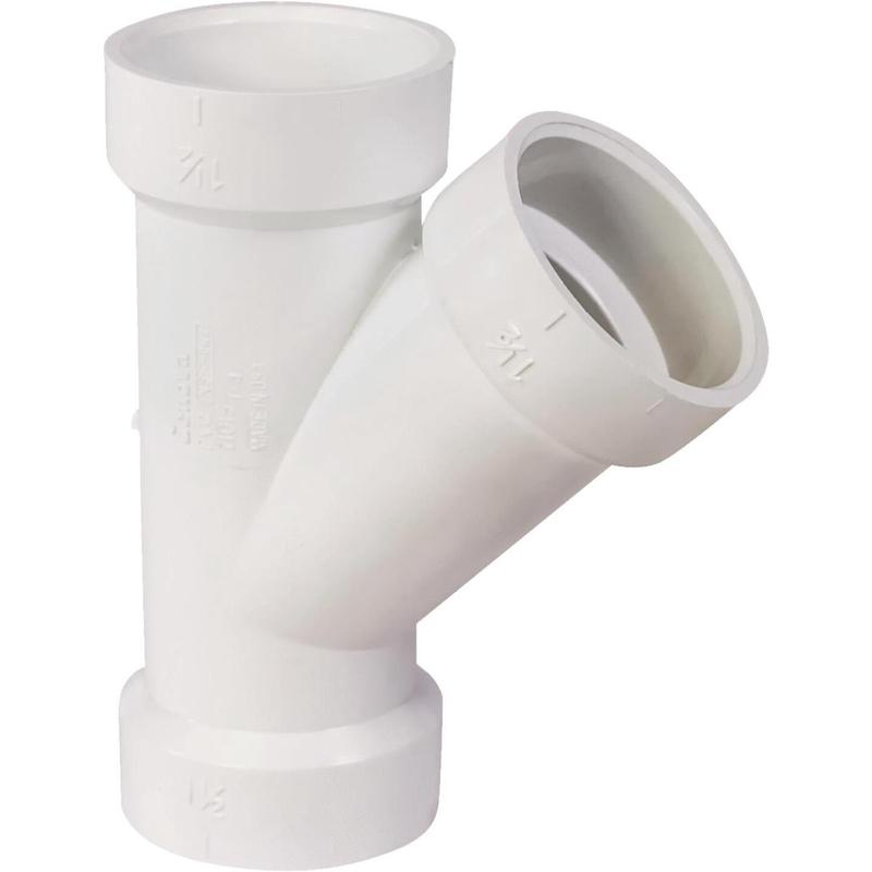 Charlotte Pipe 1-1/2 In. Schedule 40 DWV Hub PVC Wye