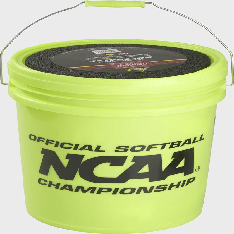 Rawlings 6 Gallon Bucket Of Nc12bb Softballs (18 Ea Balls) 12"