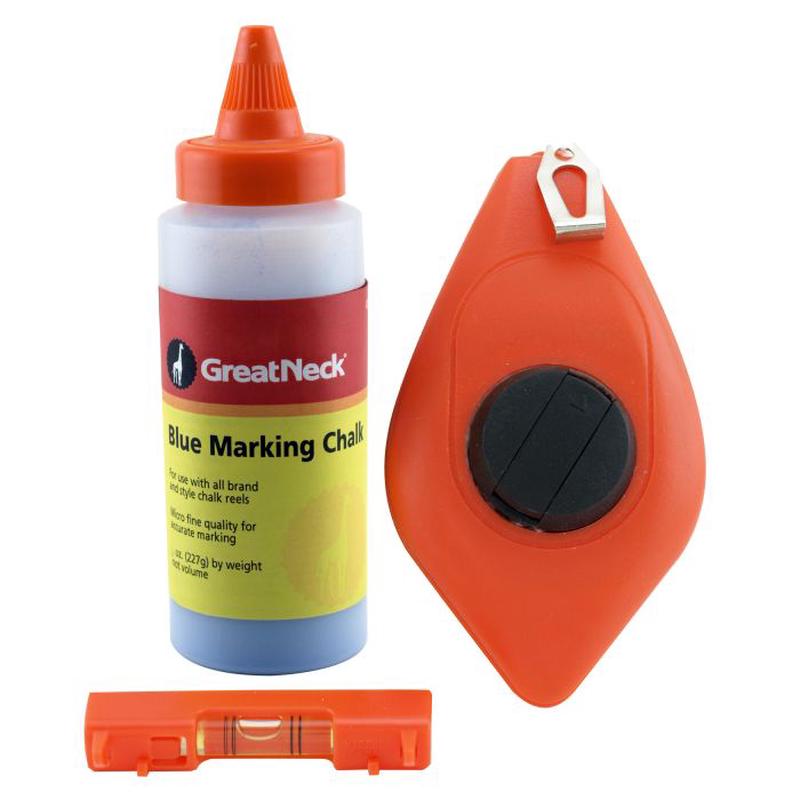 Great Neck Saw Manufacturing 3 Piece Chalk Line Set
